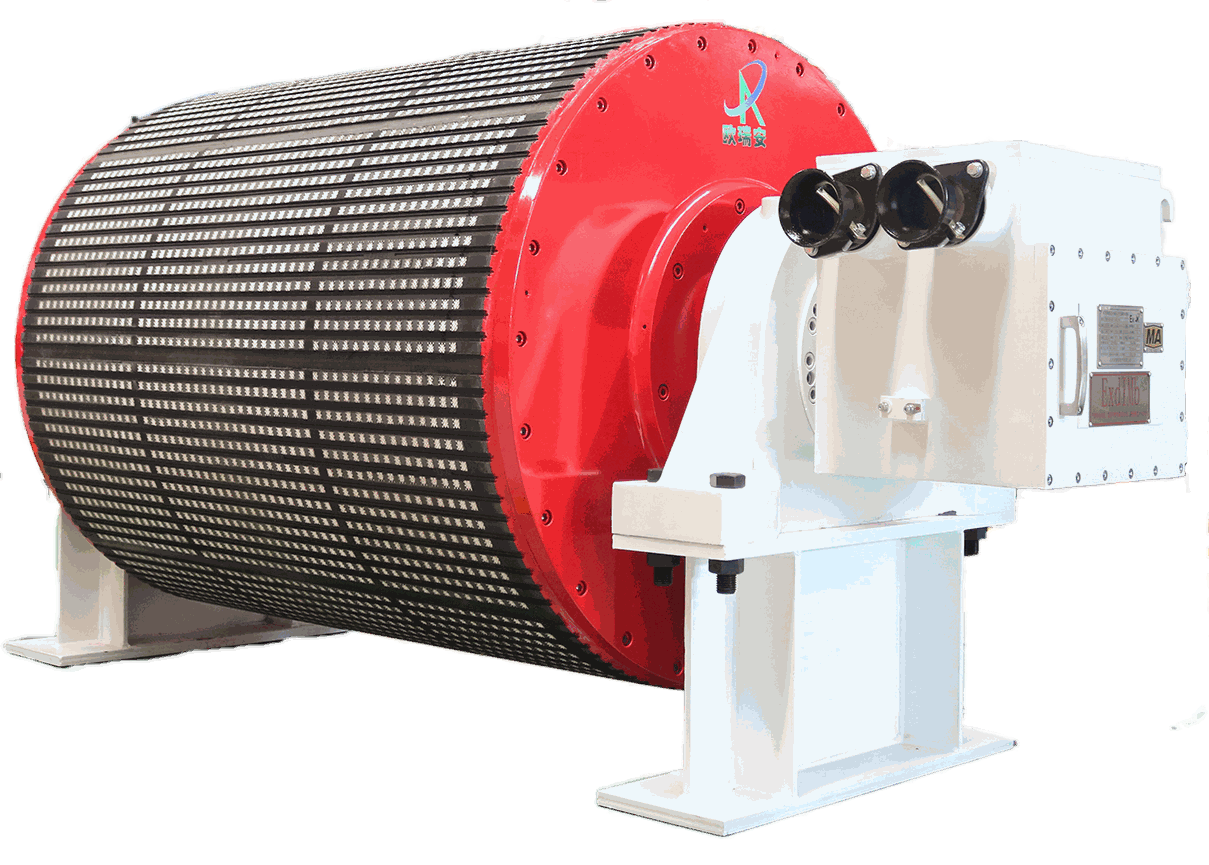 Three phase permanent magnet synchronous electric drum
